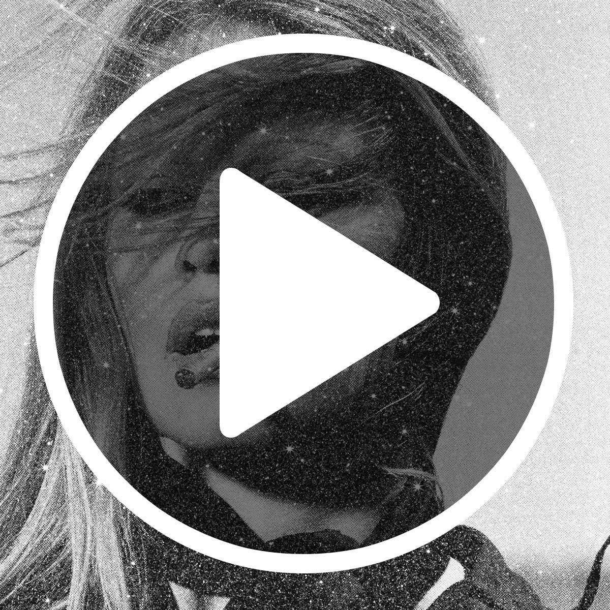 Bardot With Cigar Canvas - SOLD OUT by artist Simon Claridge - Wyecliffe Galleries