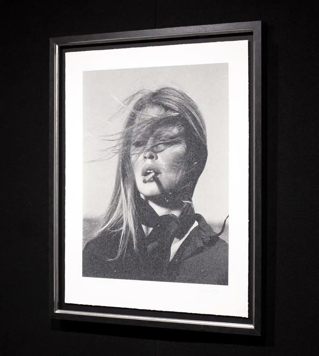 Bardot with Cigar - SOLD OUT by artist Simon Claridge - Wyecliffe Galleries