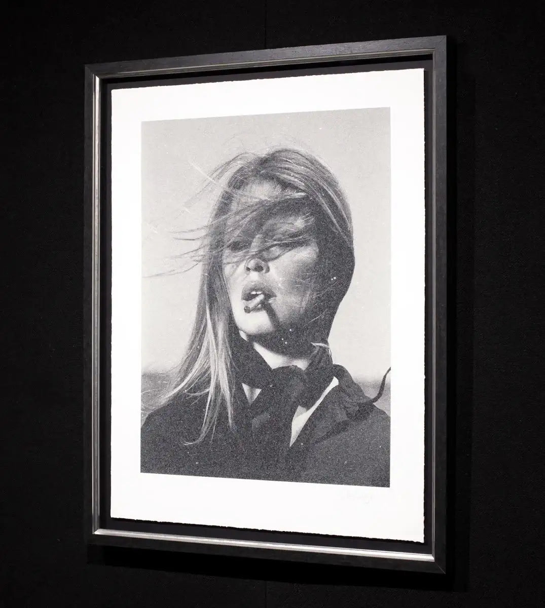 Bardot with Cigar - SOLD OUT by artist Simon Claridge - Wyecliffe Galleries