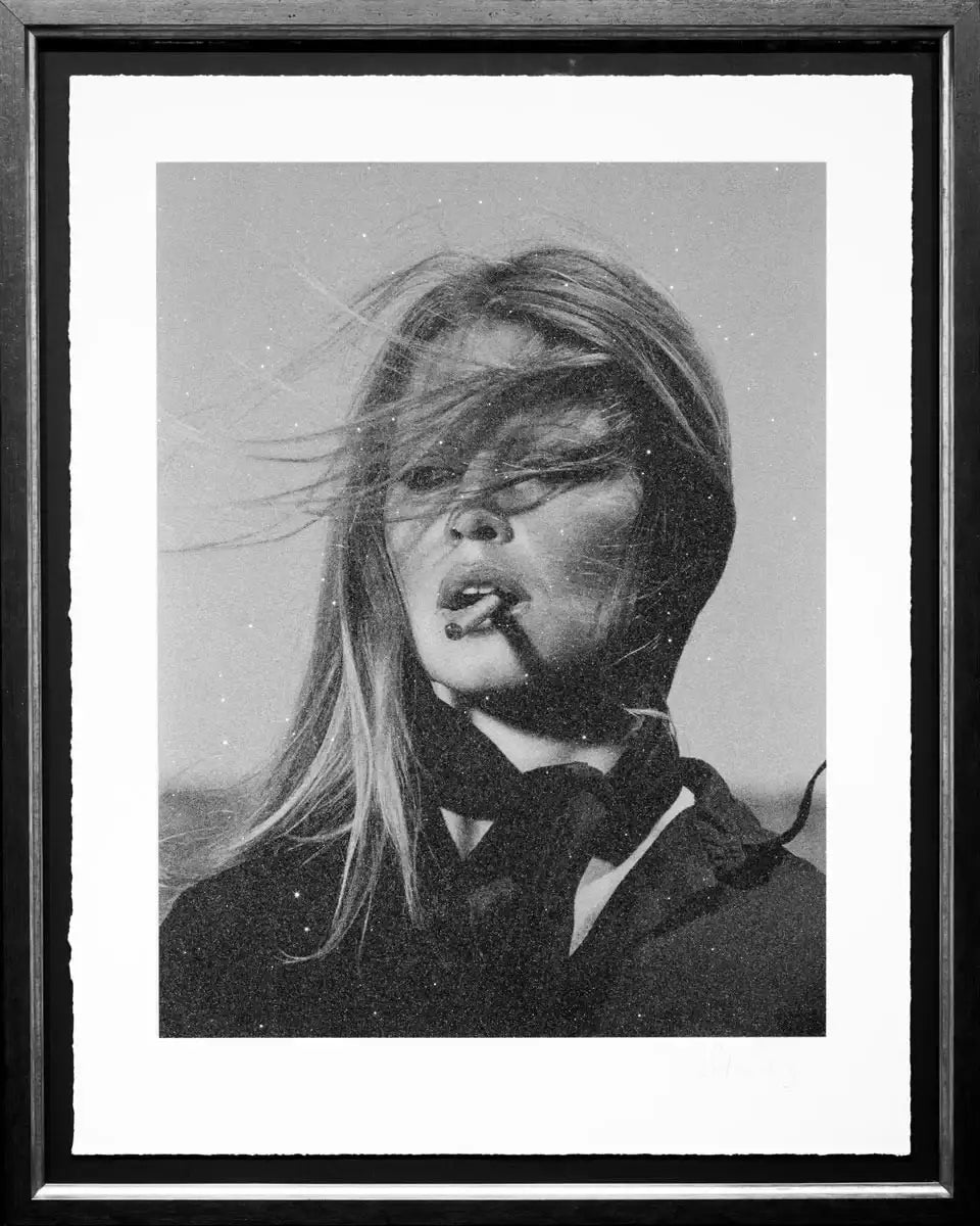 Bardot with Cigar - SOLD OUT by artist Simon Claridge - Wyecliffe Galleries