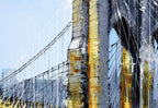 A Bridge to Brooklyn - Original SOLD by artist Simon Wright - Wyecliffe Galleries
