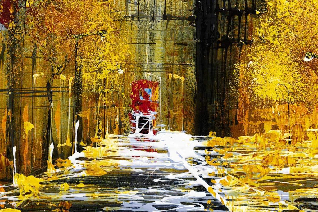 A Double Decker Tour - Original - SOLD by artist Simon Wright - Wyecliffe Galleries