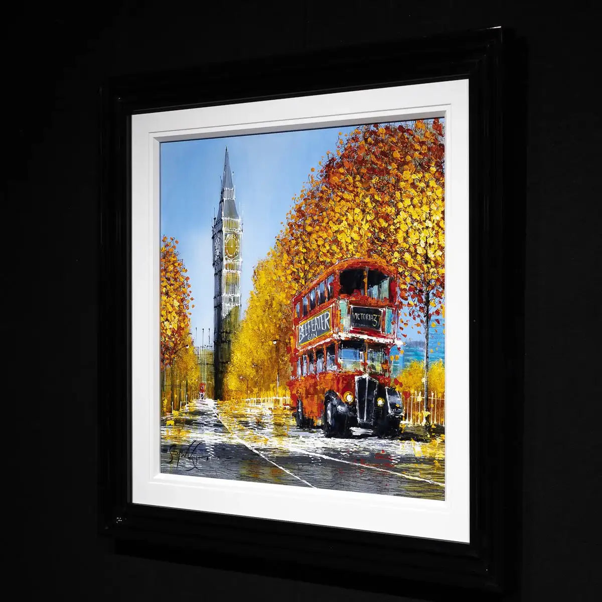 A Double Decker Tour - Original - SOLD by artist Simon Wright - Wyecliffe Galleries