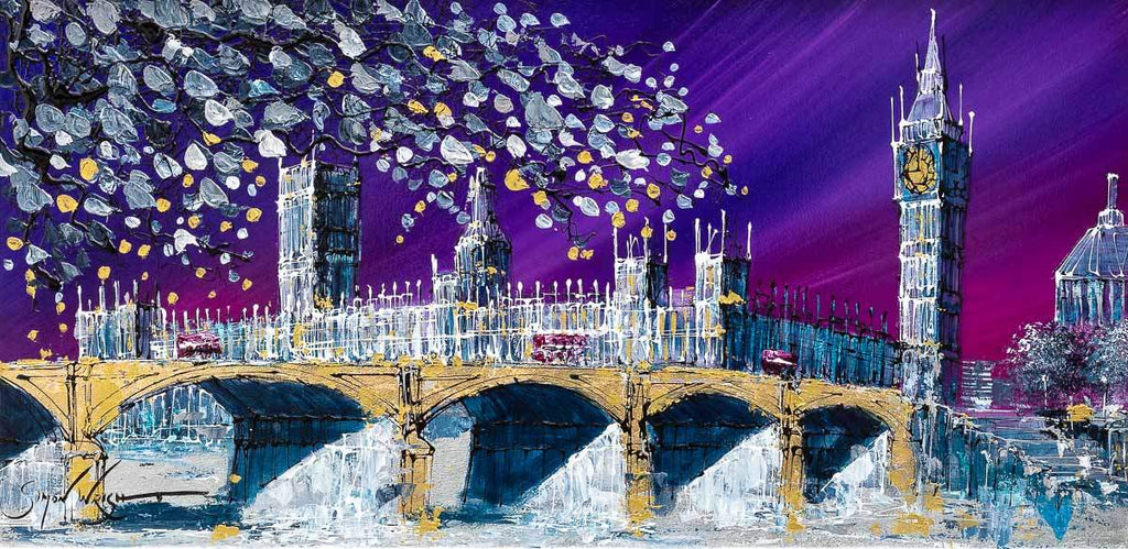 A Glimpse of London - Original by artist Simon Wright - Wyecliffe Galleries
