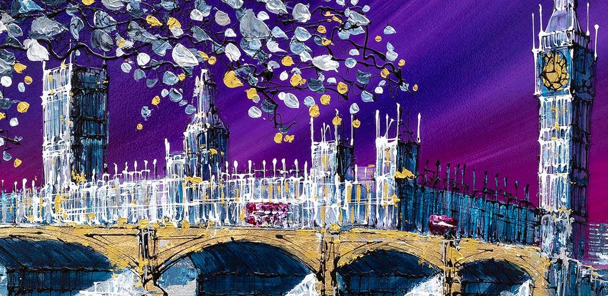 A Glimpse of London - Original by artist Simon Wright - Wyecliffe Galleries