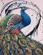 A Grand Display - Original - SOLD by artist Simon Wright - Wyecliffe Galleries