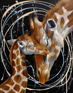 A Mothers Touch - SOLD by artist Simon Wright - Wyecliffe Galleries