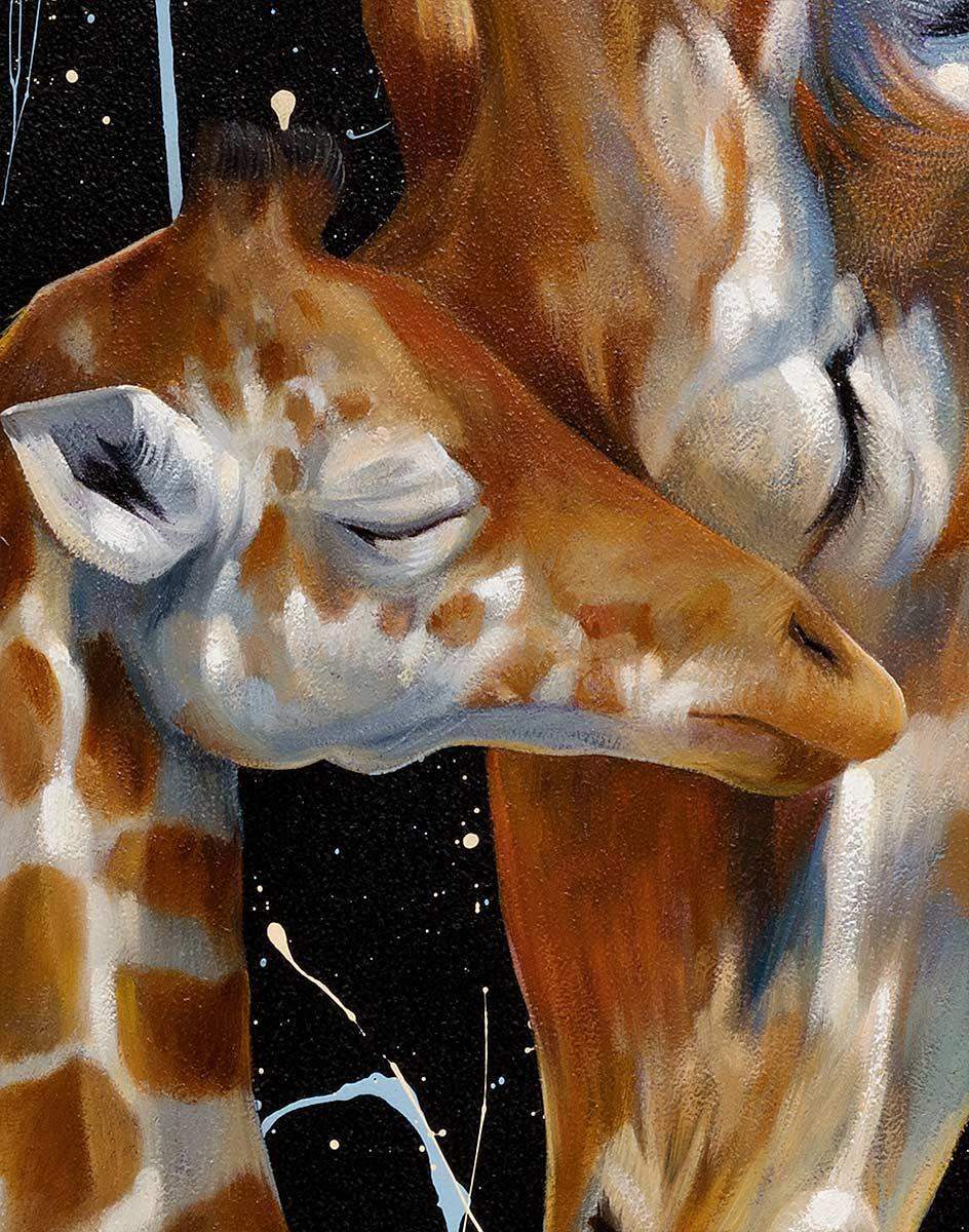 A Mothers Touch - SOLD by artist Simon Wright - Wyecliffe Galleries