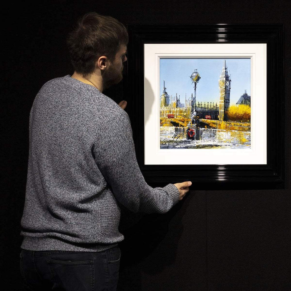 A Southbank View - Original - SOLD by artist Simon Wright - Wyecliffe Galleries