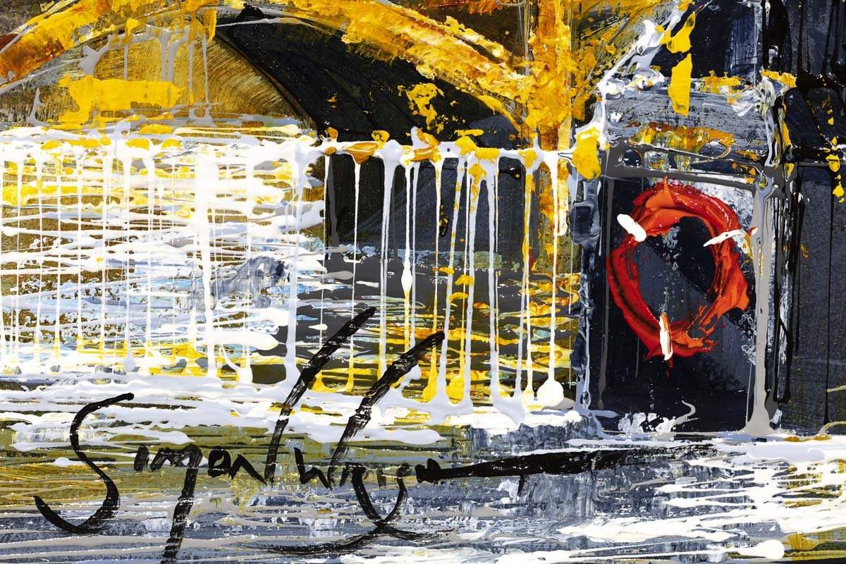 A Southbank View - Original - SOLD by artist Simon Wright - Wyecliffe Galleries