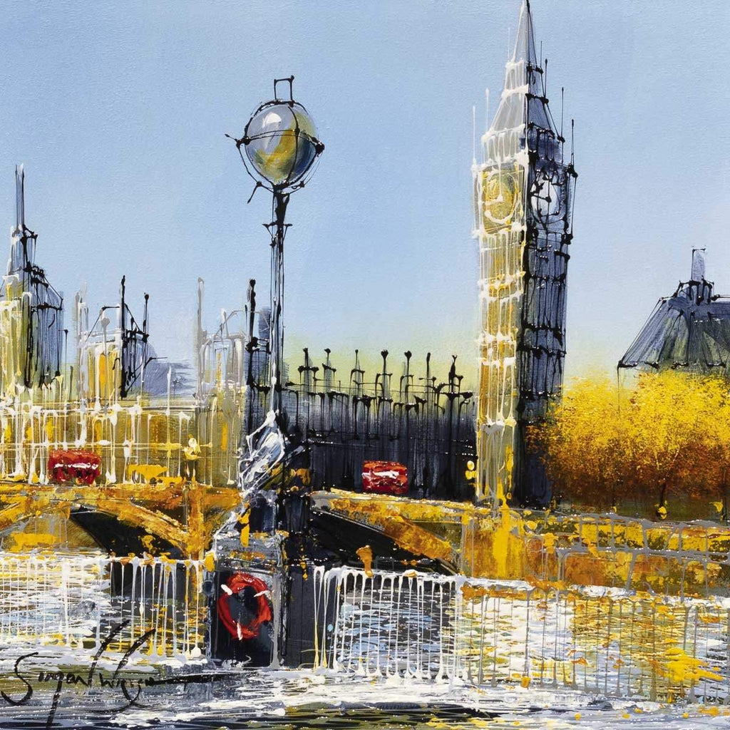 A Southbank View - Original - SOLD by artist Simon Wright - Wyecliffe Galleries