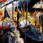 A Tour of Venice - Original - SOLD by artist Simon Wright - Wyecliffe Galleries