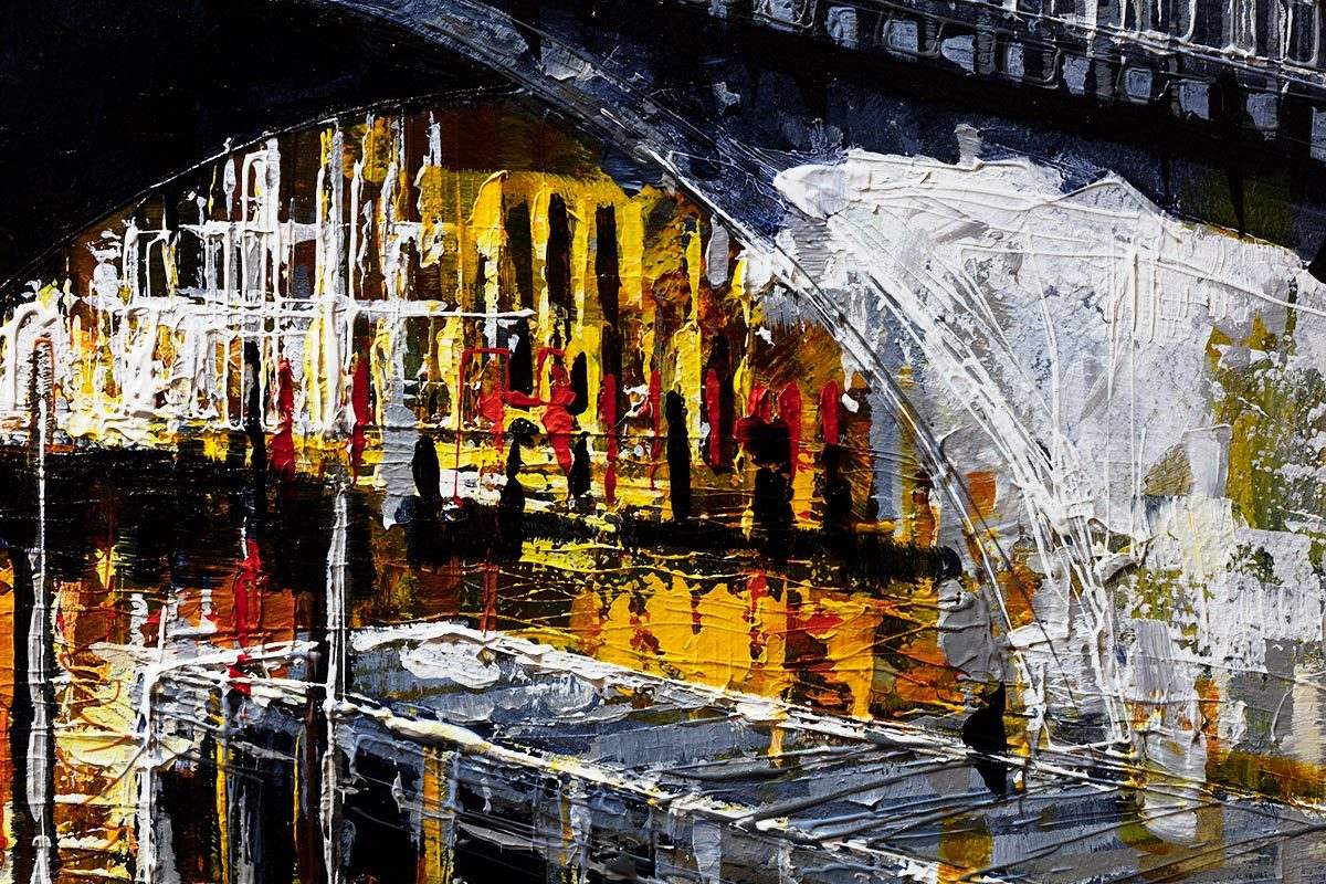 A Tour of Venice - Original - SOLD by artist Simon Wright - Wyecliffe Galleries