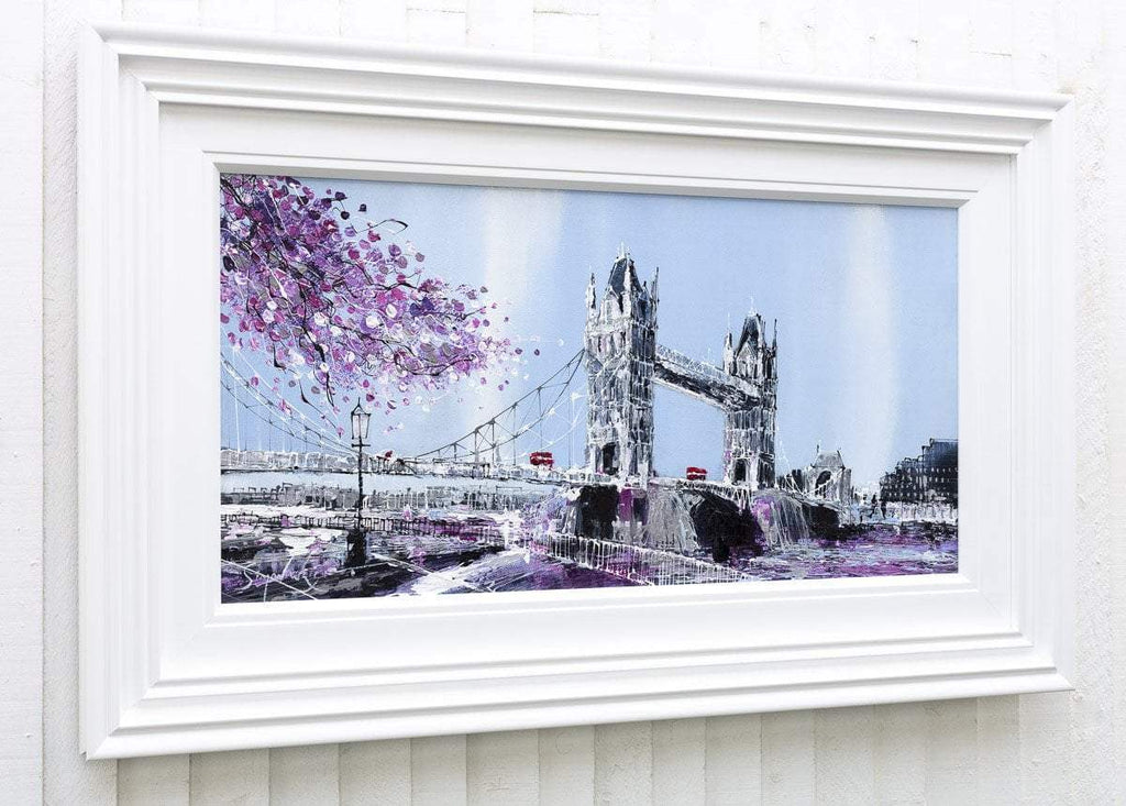 Across the River - Original by artist Simon Wright - Wyecliffe Galleries