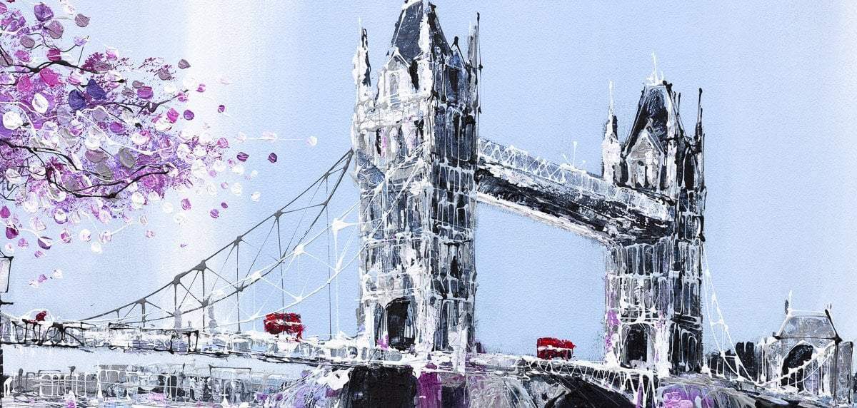 Across the River - Original by artist Simon Wright - Wyecliffe Galleries