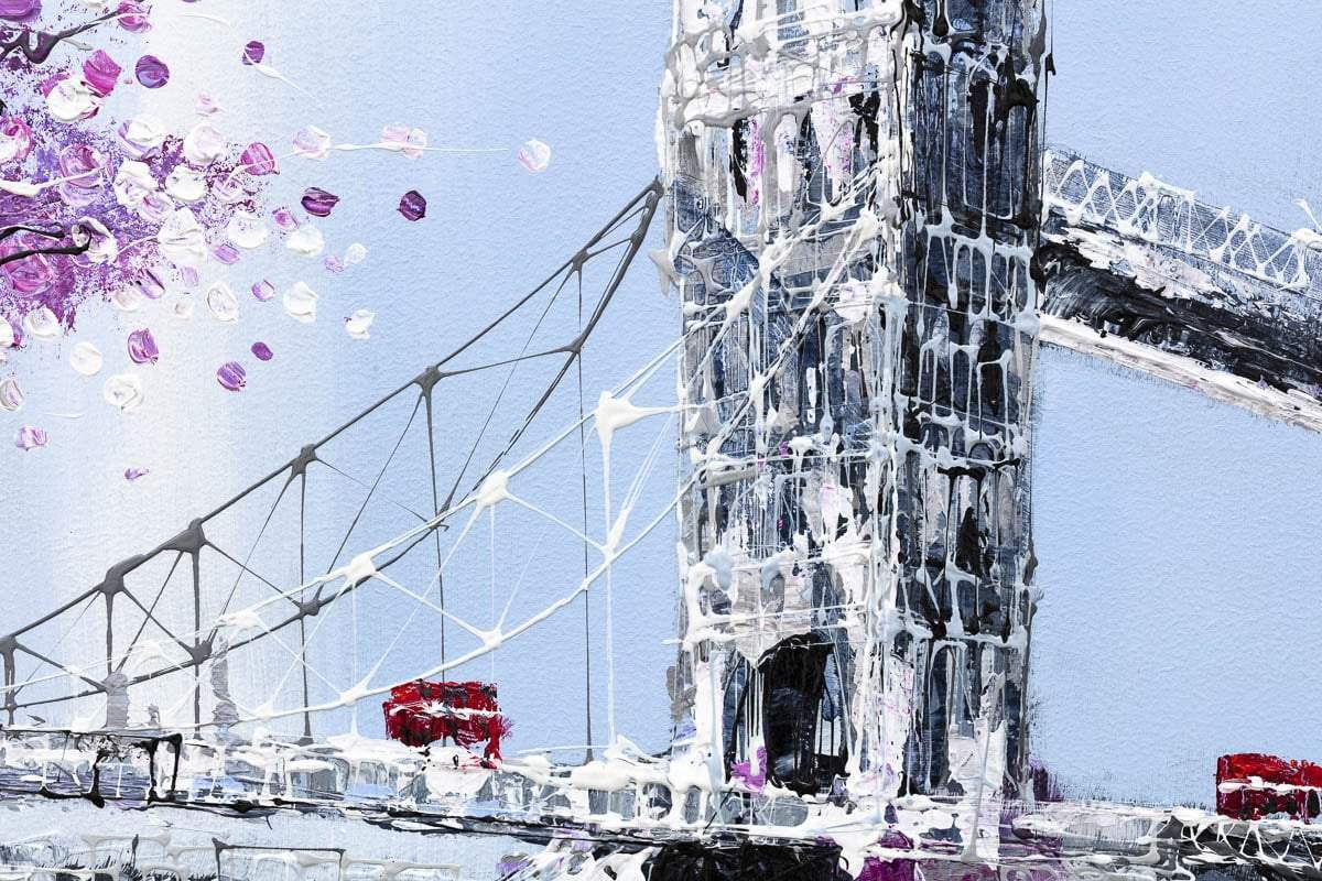 Across the River - Original by artist Simon Wright - Wyecliffe Galleries