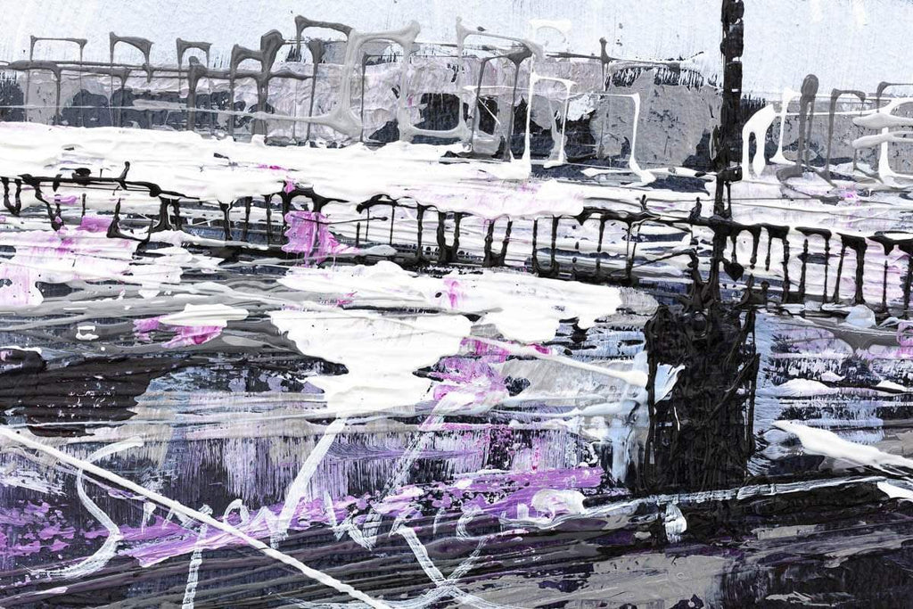 Across the River - Original by artist Simon Wright - Wyecliffe Galleries