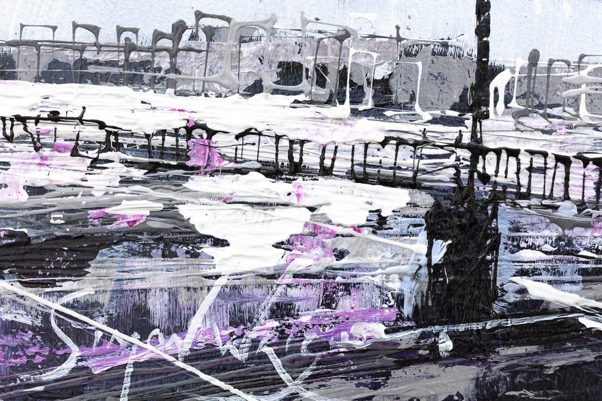 Across the River - Original by artist Simon Wright - Wyecliffe Galleries