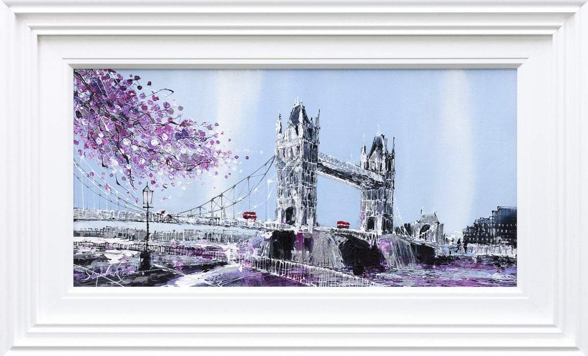 Across the River - Original by artist Simon Wright - Wyecliffe Galleries