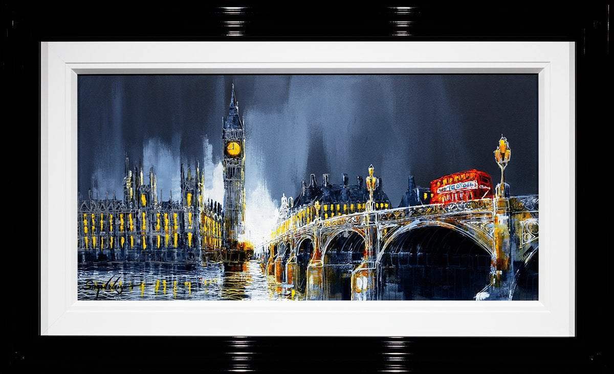 Across the Thames II - Original - SOLD by artist Simon Wright - Wyecliffe Galleries