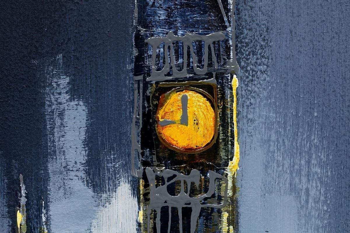 Across the Thames II - Original - SOLD by artist Simon Wright - Wyecliffe Galleries