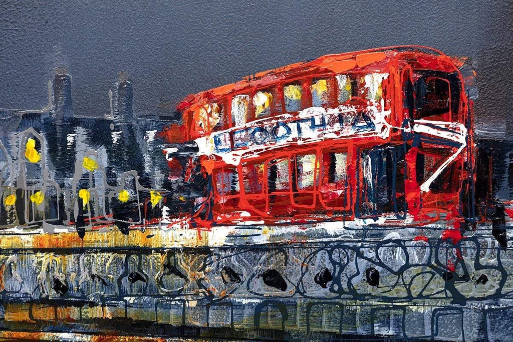 Across The Thames - Original - SOLD by artist Simon Wright - Wyecliffe Galleries