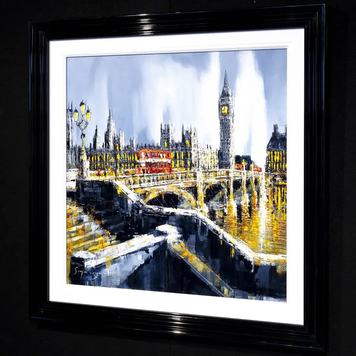 Across the Thames - Original - SOLD by artist Simon Wright - Wyecliffe Galleries