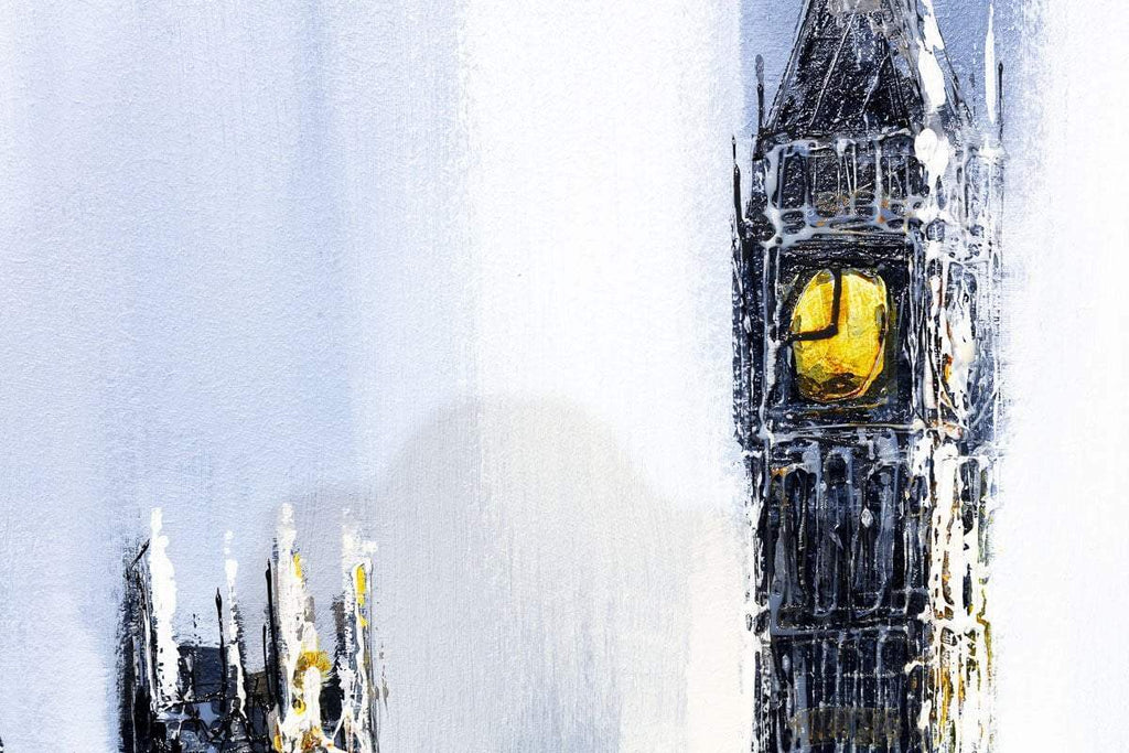 Across the Thames - Original - SOLD by artist Simon Wright - Wyecliffe Galleries