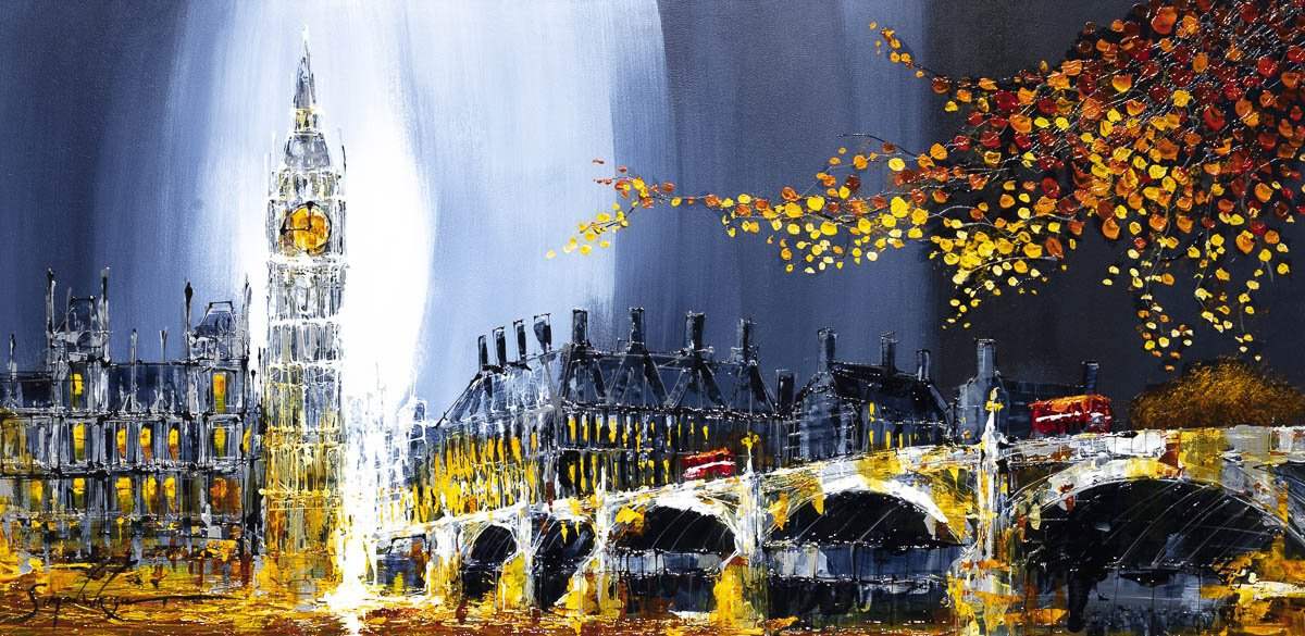 Amber Glow - Original - SOLD by artist Simon Wright - Wyecliffe Galleries