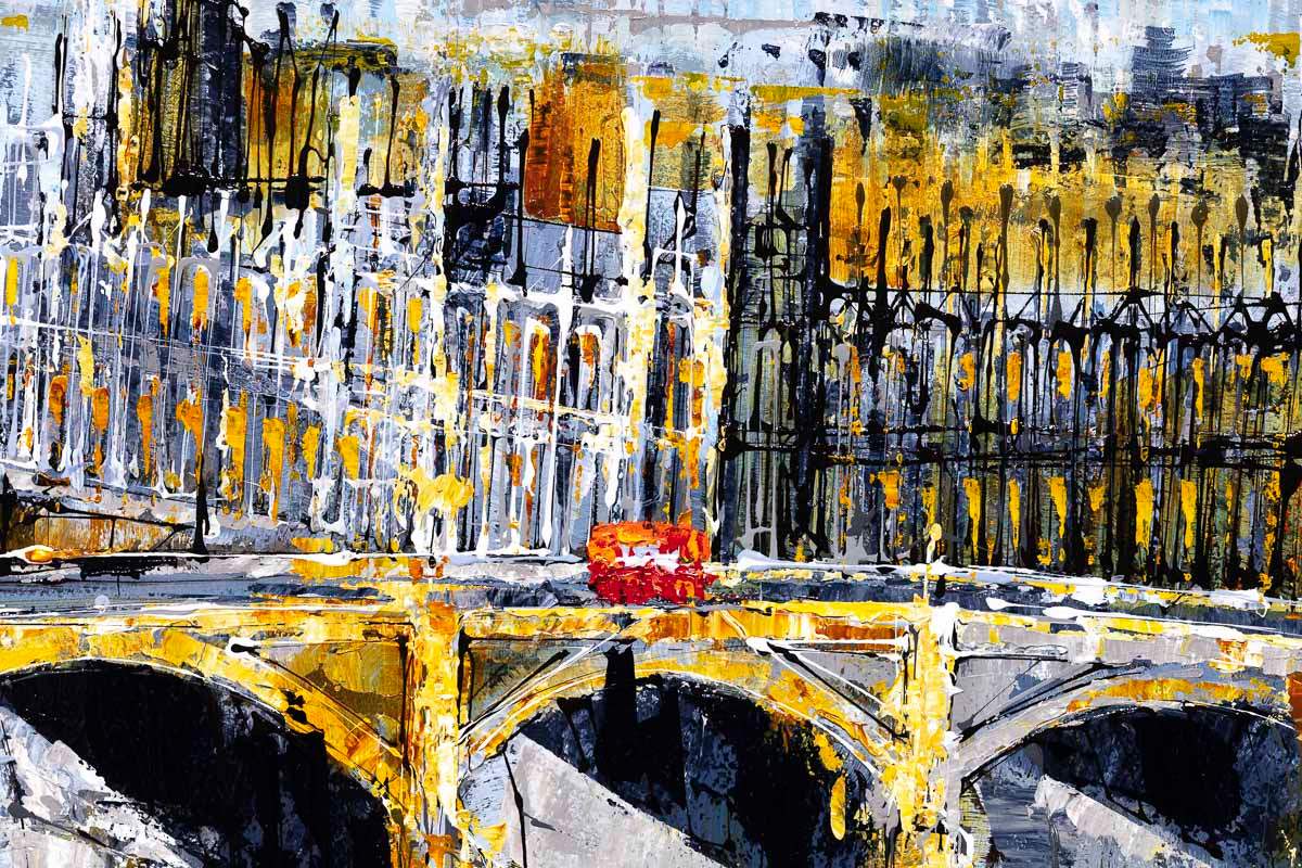 Autumn at The Thames - Original - SOLD by artist Simon Wright - Wyecliffe Galleries