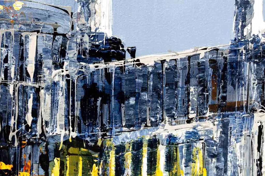 Autumn Hues Over Battersea - Original - SOLD by artist Simon Wright - Wyecliffe Galleries