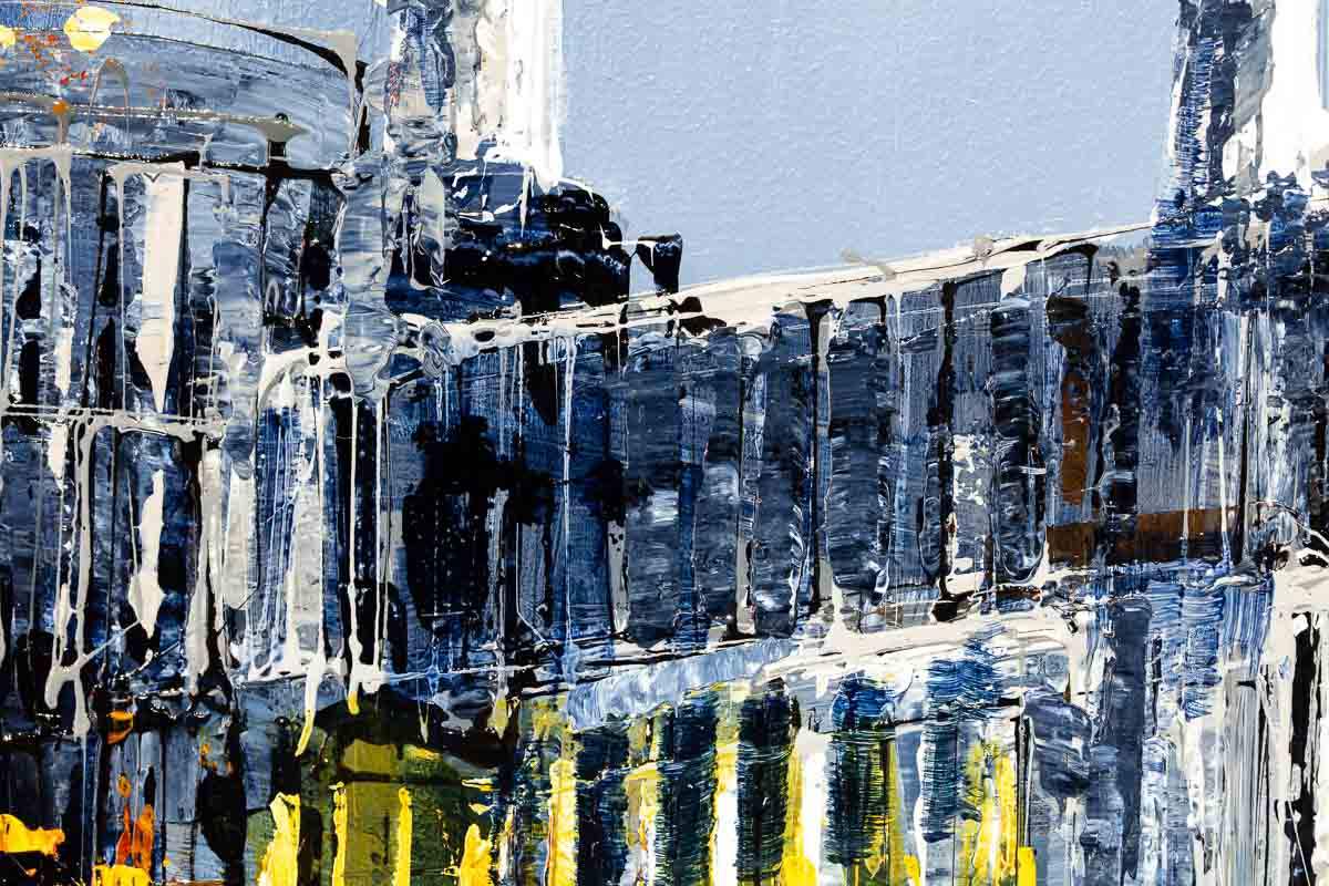 Autumn Hues Over Battersea - Original - SOLD by artist Simon Wright - Wyecliffe Galleries