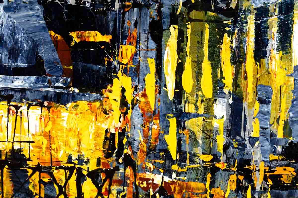 Autumn Hues Over Battersea - Original - SOLD by artist Simon Wright - Wyecliffe Galleries