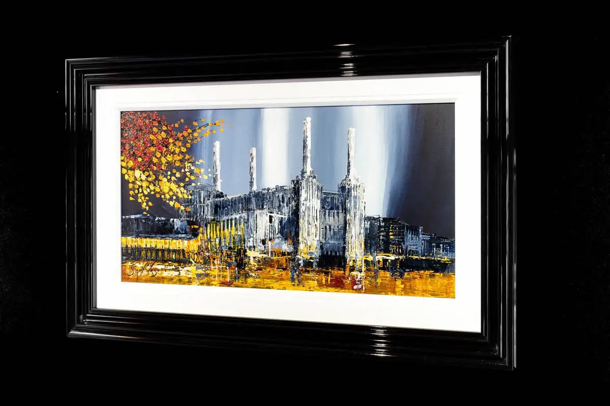 Autumn Hues Over Battersea - Original - SOLD by artist Simon Wright - Wyecliffe Galleries