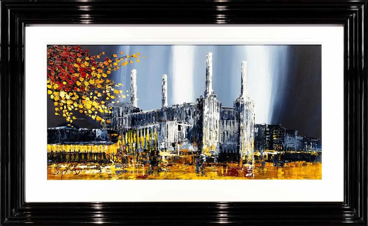 Autumn Hues Over Battersea - Original - SOLD by artist Simon Wright - Wyecliffe Galleries