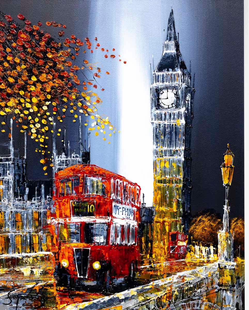 Autumn in the Capital - Original SOLD by artist Simon Wright - Wyecliffe Galleries