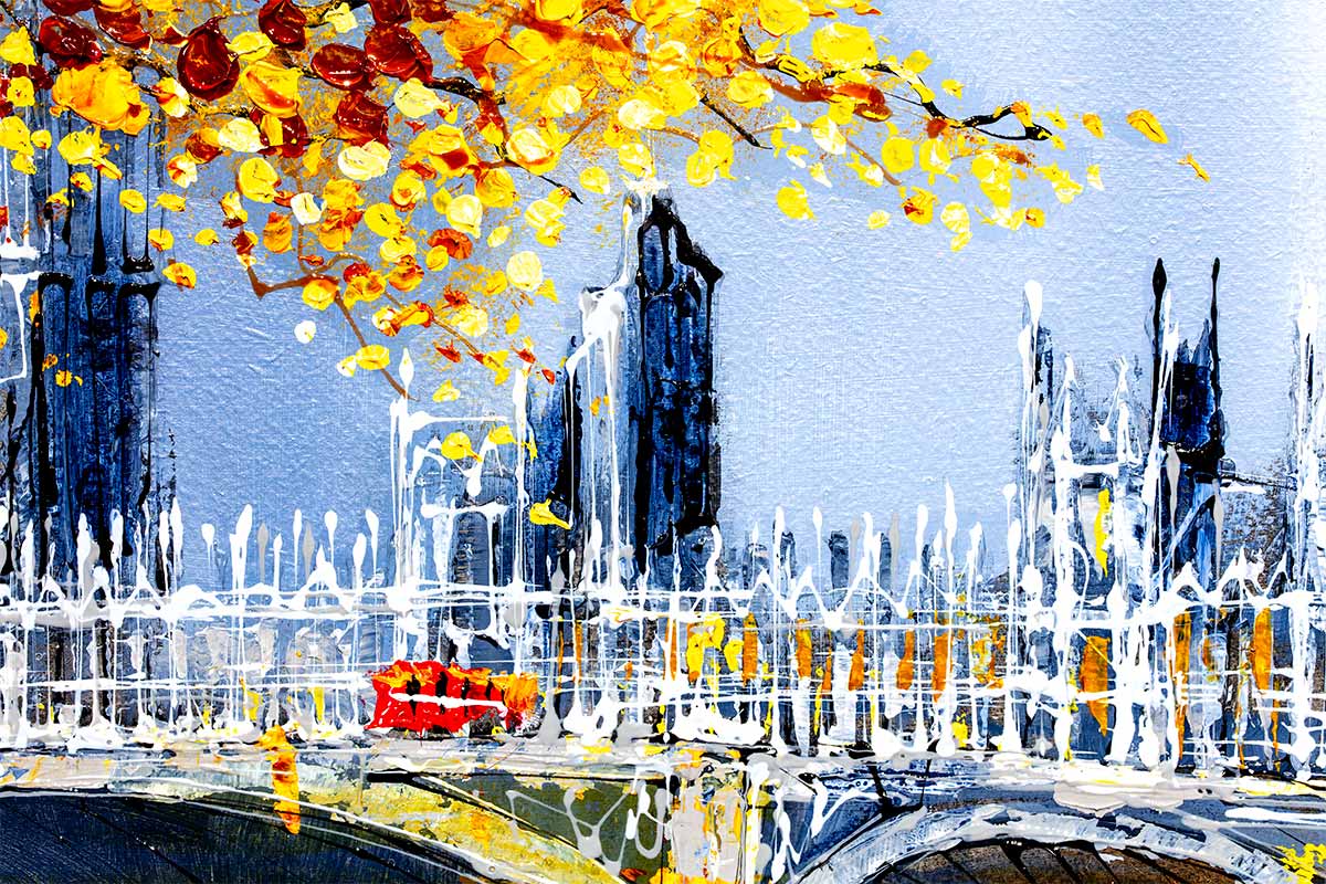 Autumn Scenery - Original Simon Wright Framed