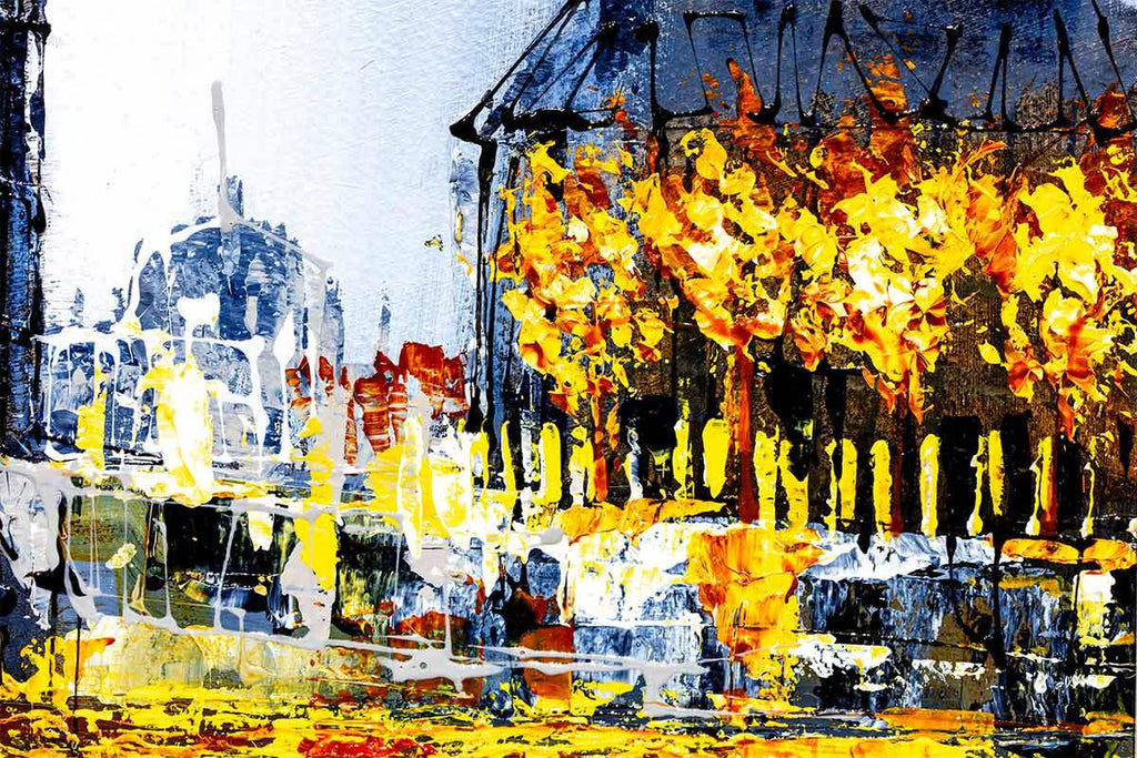 Autumn Scenery - Original - SOLD by artist Simon Wright - Wyecliffe Galleries