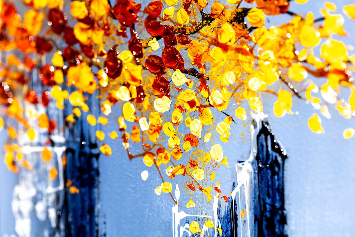 Autumn Scenery - Original Simon Wright Framed
