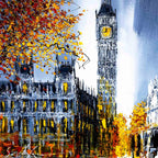 Big Ben at Night - Original - SOLD by artist Simon Wright - Wyecliffe Galleries