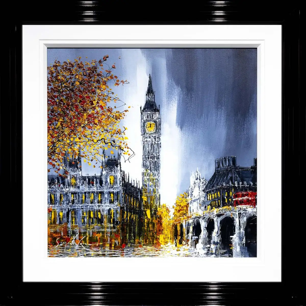 Big Ben at Night - Original - SOLD by artist Simon Wright - Wyecliffe Galleries