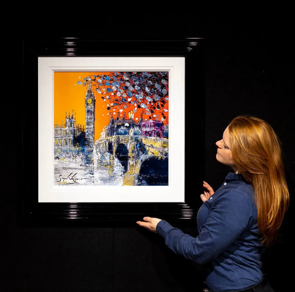 Big Ben in the Autumn Glow - Original by artist Simon Wright - Wyecliffe Galleries