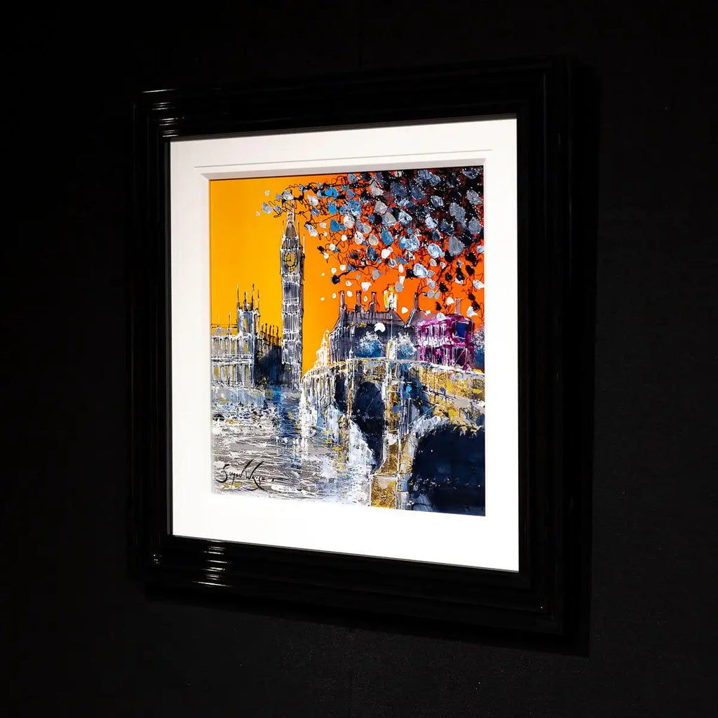 Big Ben in the Autumn Glow - Original by artist Simon Wright - Wyecliffe Galleries
