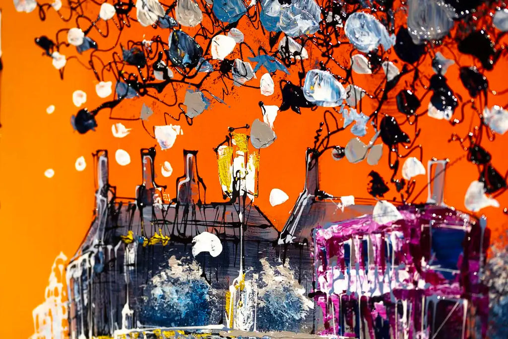 Big Ben in the Autumn Glow - Original by artist Simon Wright - Wyecliffe Galleries