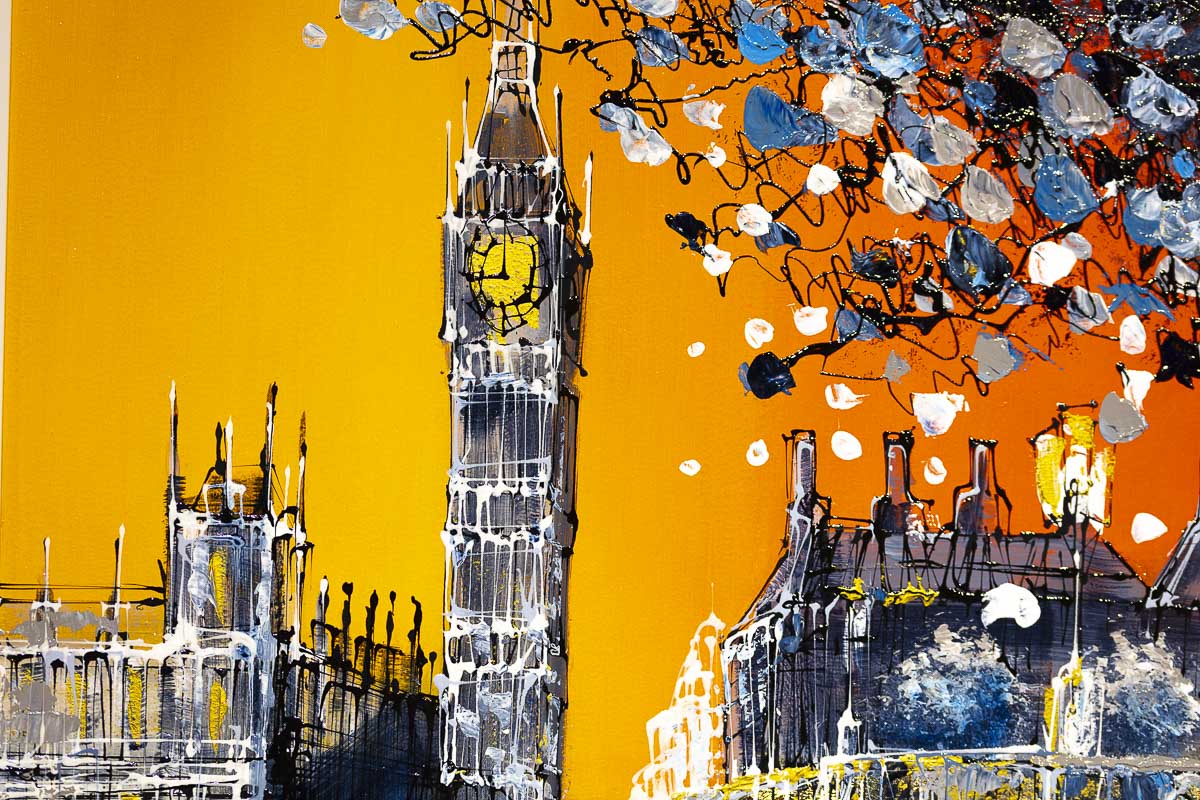 Big Ben in the Autumn Glow - Original Simon Wright Original