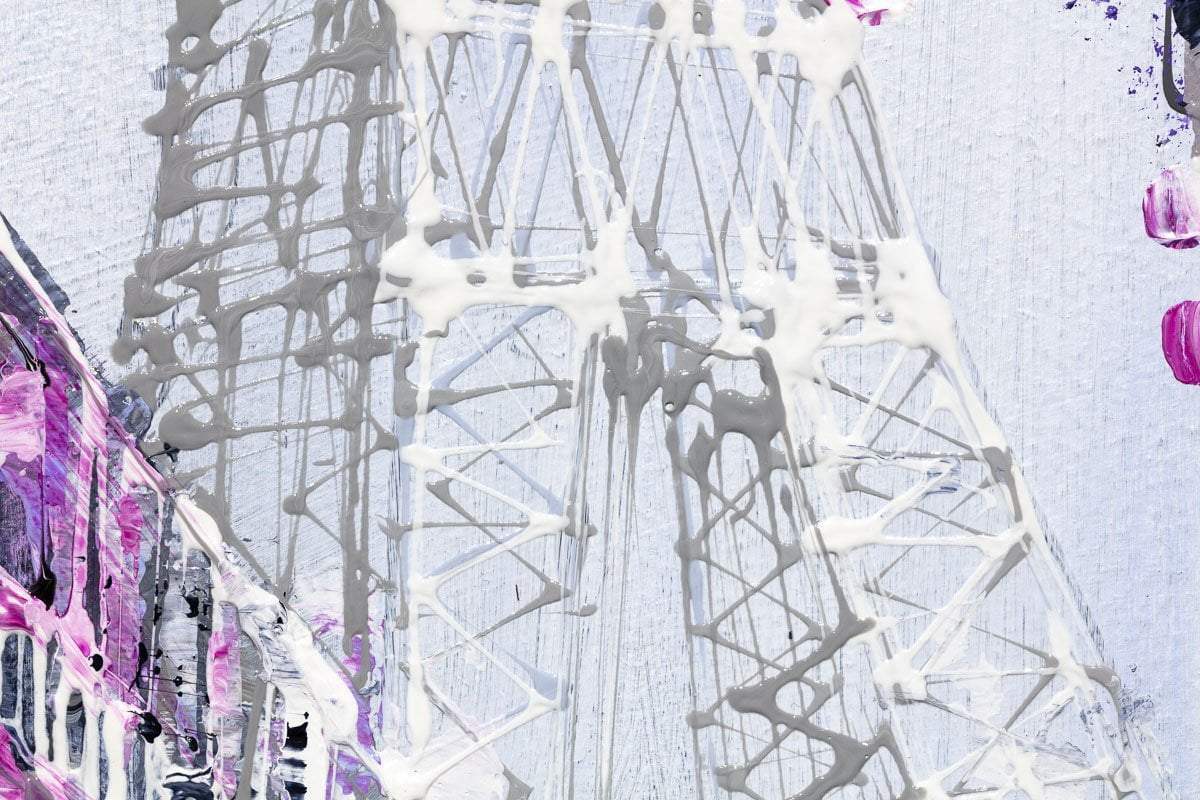 Blossom in Paris - Original - SOLD by artist Simon Wright - Wyecliffe Galleries