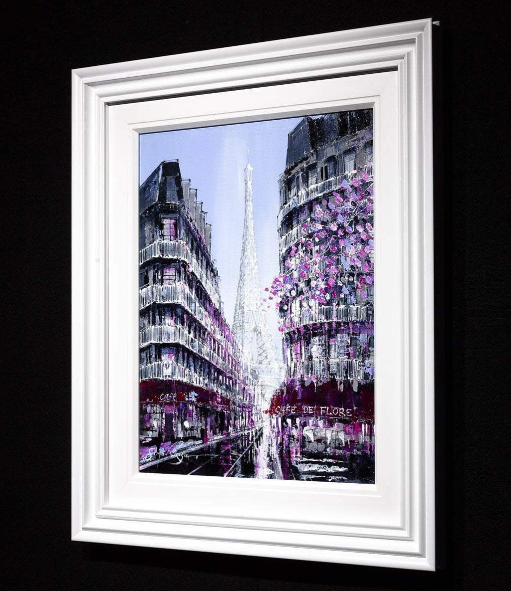 Blossom in Paris - Original - SOLD by artist Simon Wright - Wyecliffe Galleries