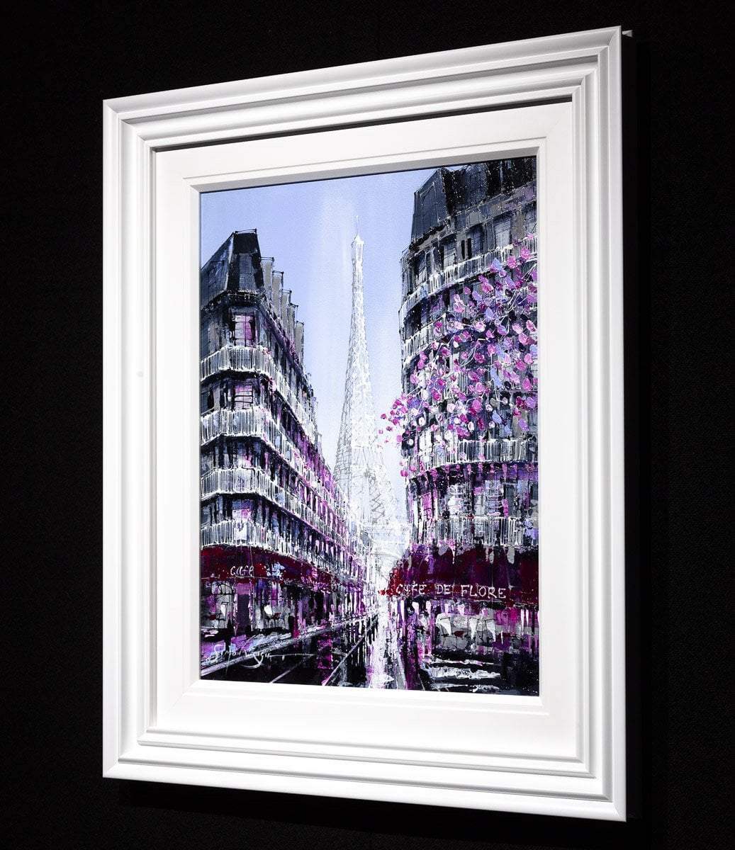 Blossom in Paris - Original - SOLD by artist Simon Wright - Wyecliffe Galleries