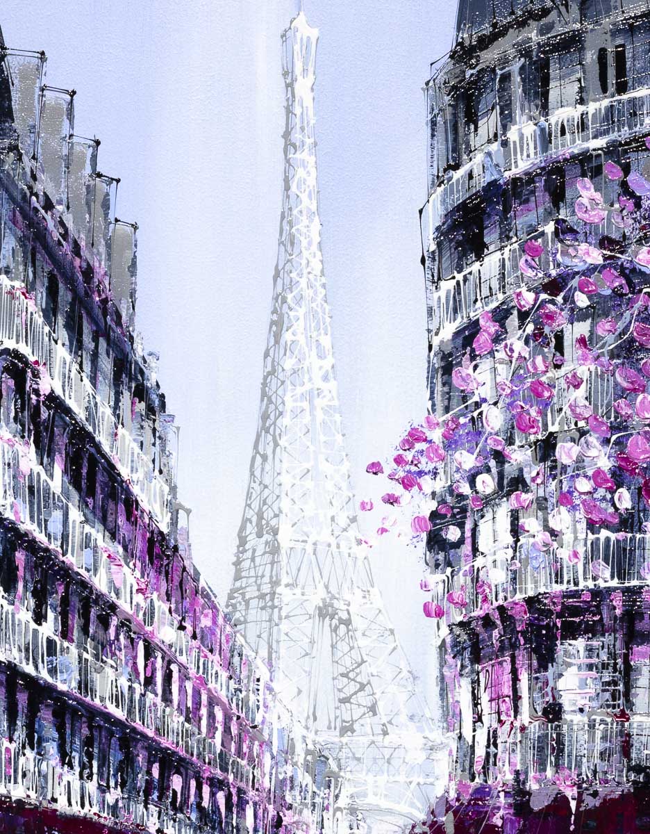 Blossom in Paris - Original Simon Wright Framed