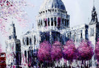 Blossoms of St. Paul's - Original - SOLD by artist Simon Wright - Wyecliffe Galleries